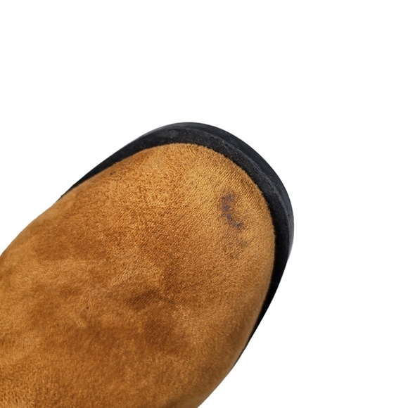 Nine West | Cognac Brown Suede Almond Toe Southwestern Ankle Booties Women's 7 - Picture 8 of 13